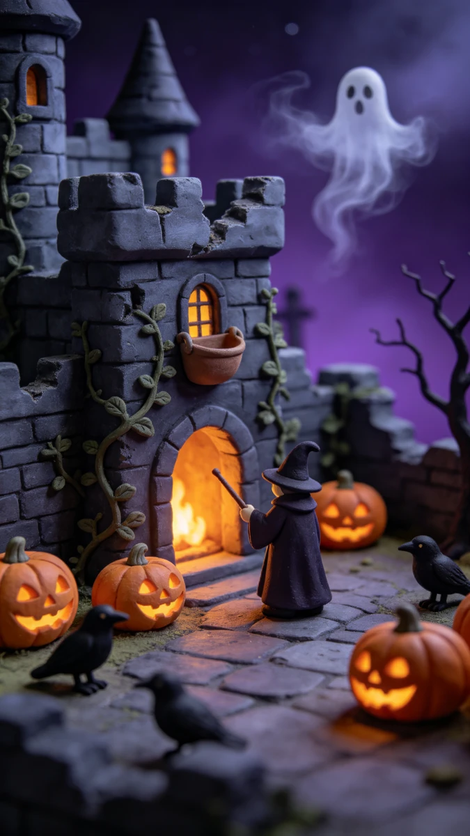 Miniature Halloween Castle