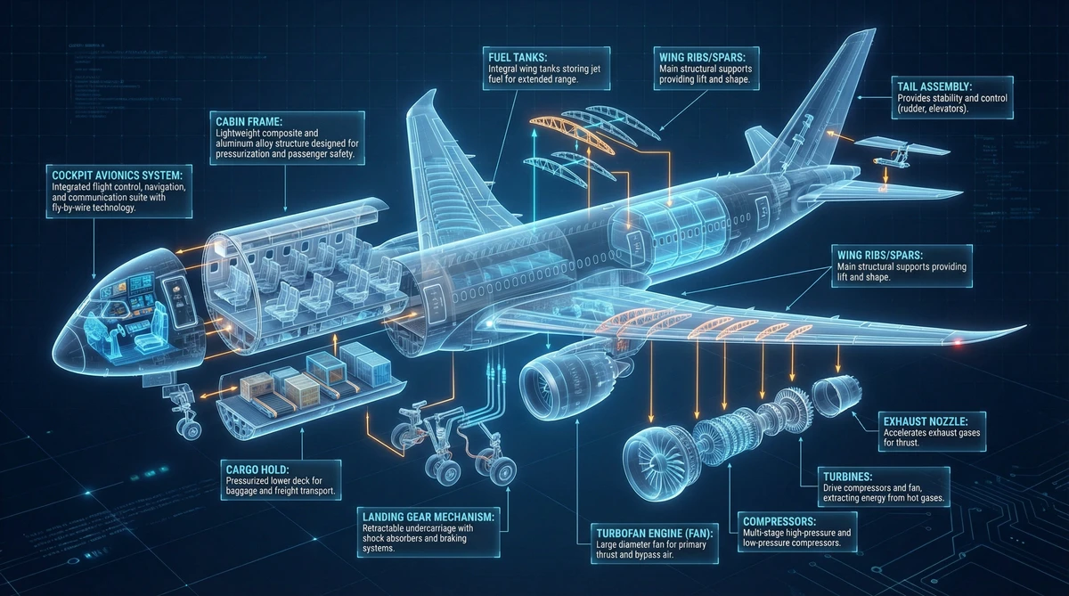 Aircraft Sectional Infographic