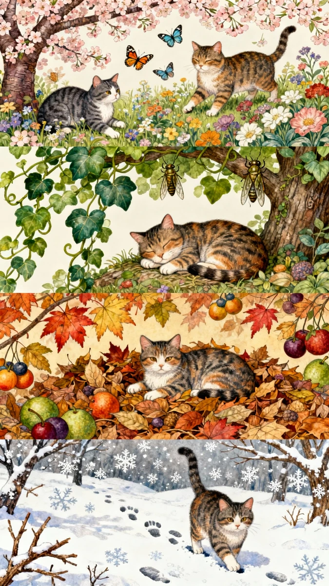 Four Seasons Cats