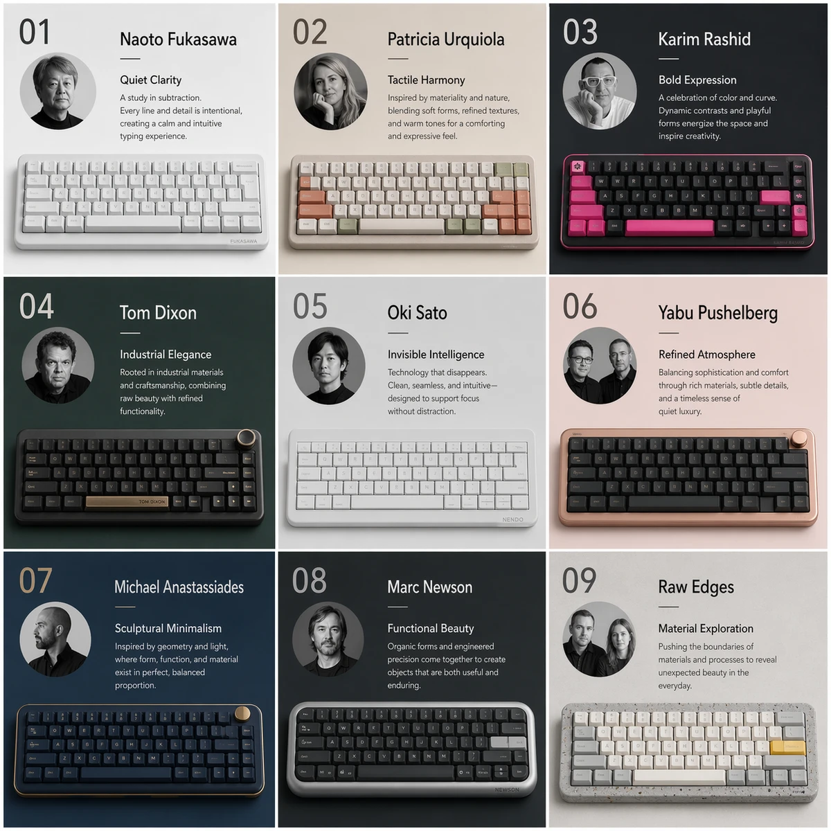 Designer Keyboard Showcase