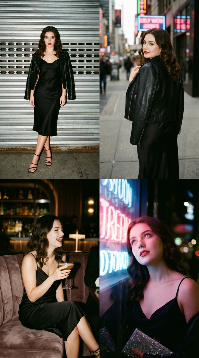 Nightlife Fashion Collage