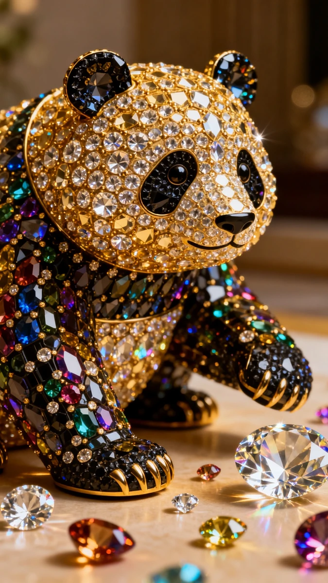 Golden Diamond Panda