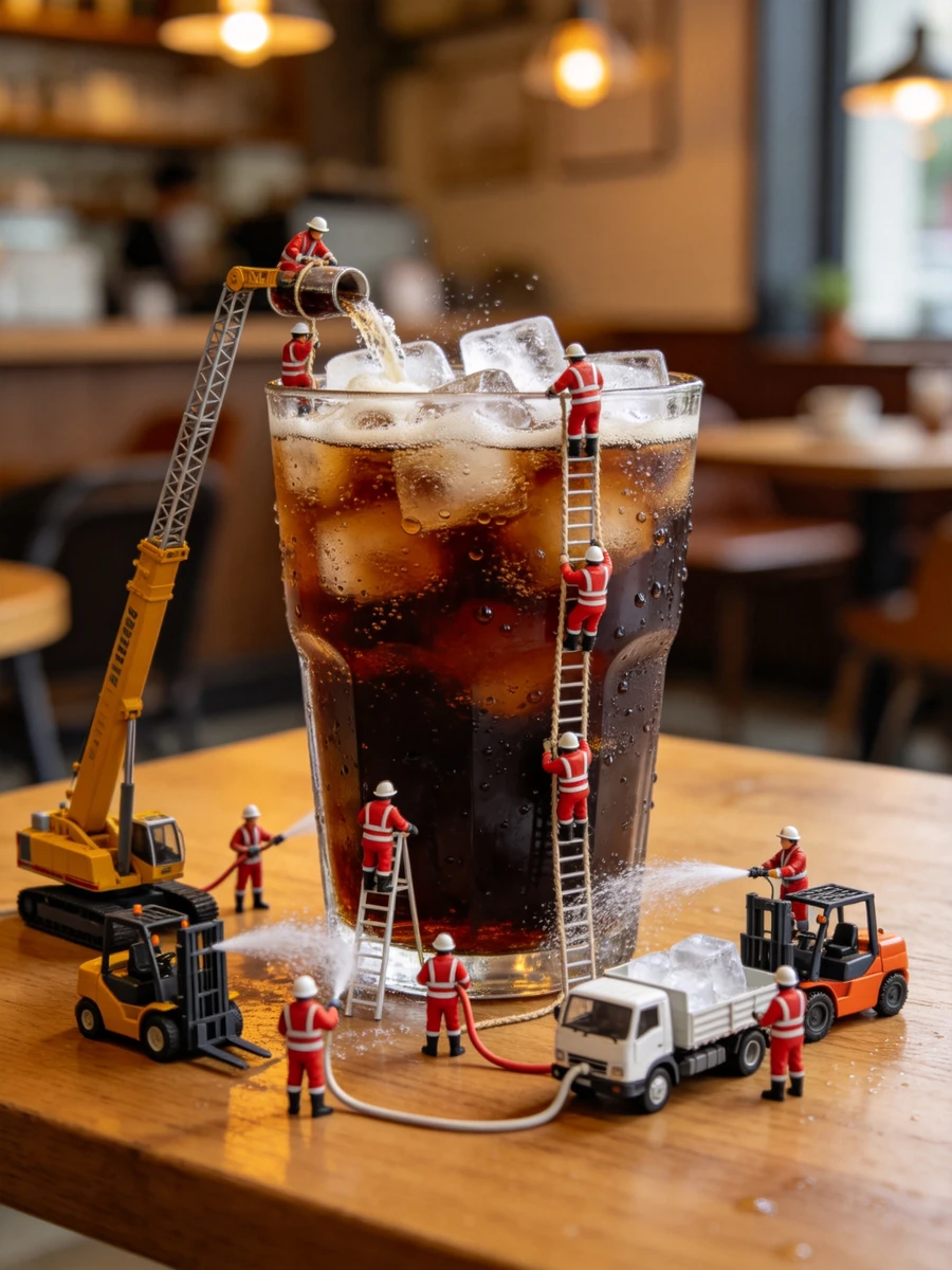 Miniature Soda Firefighters