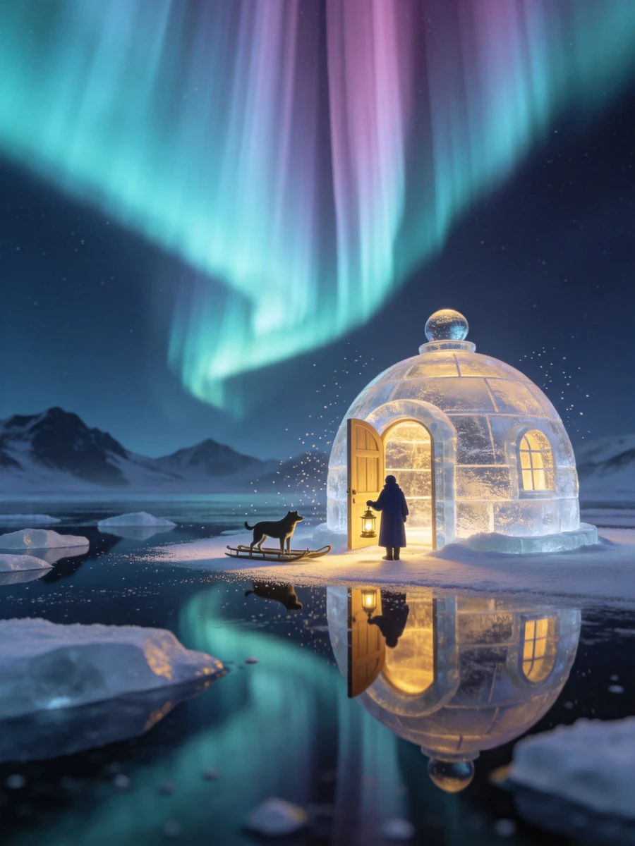 Arctic Aurora Night