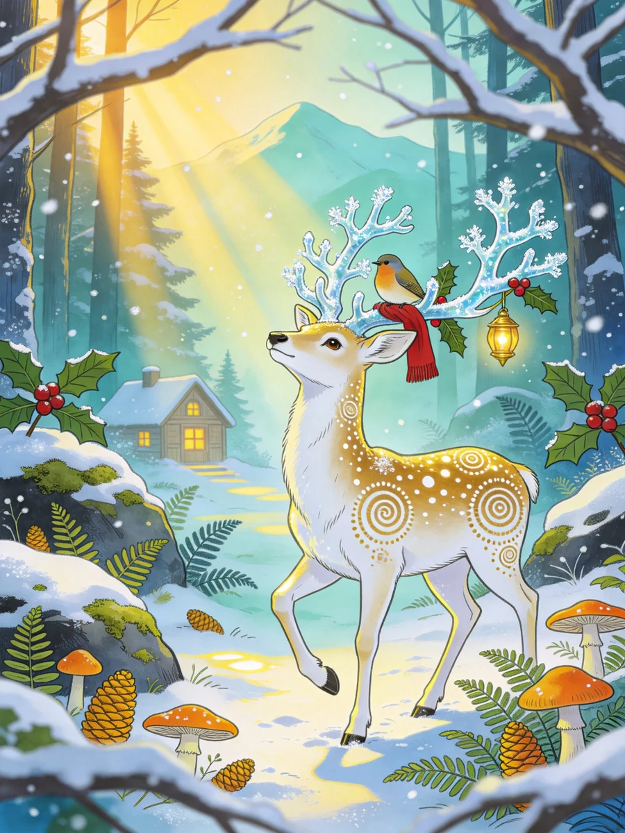 Winter Spirit Deer