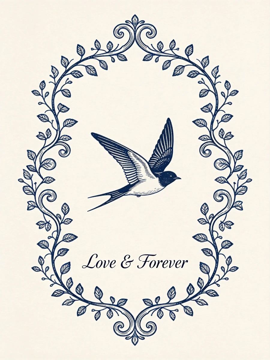 Rococo Swallow Frame