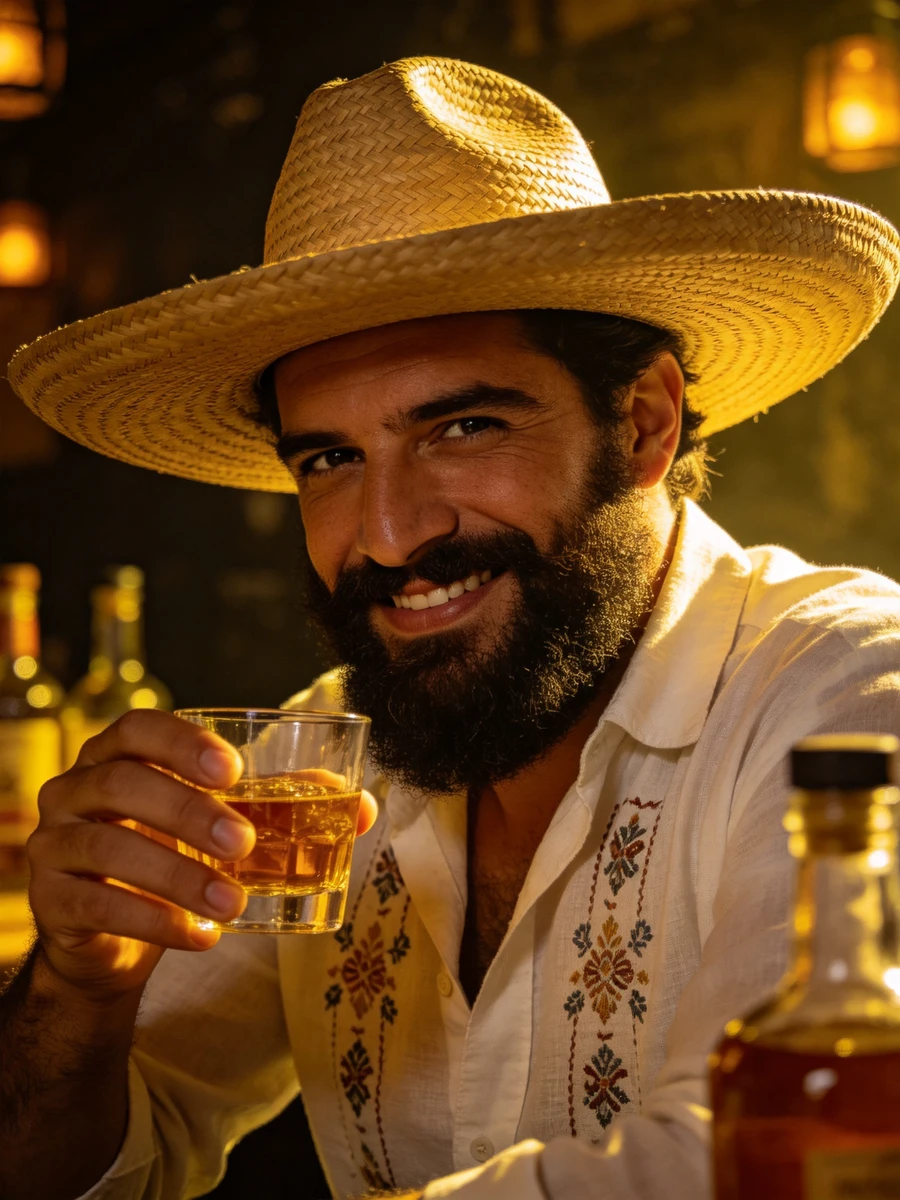 Vintage Tequila Portrait
