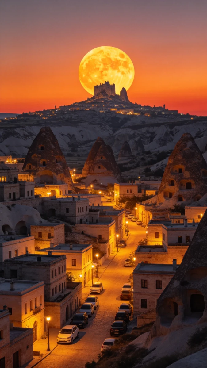 Moonrise Over Cappadocia