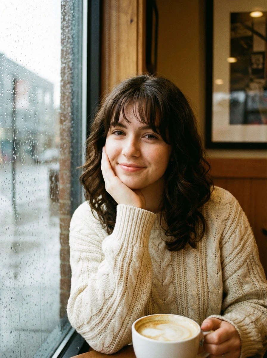Rainy Cafe Portrait