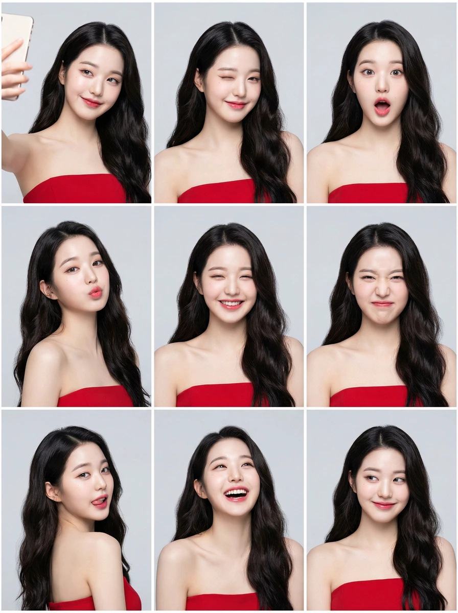 K-Pop Idol Grid