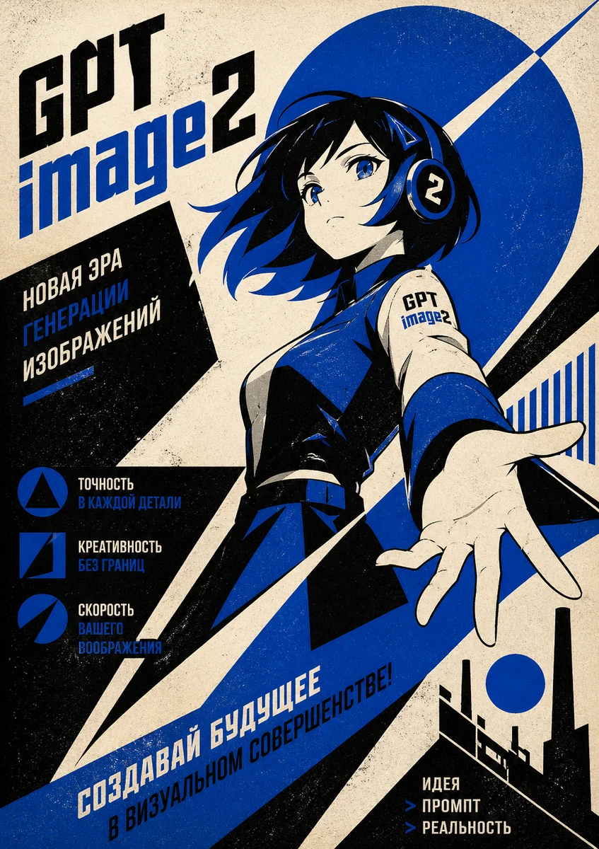 Constructivist Anime Poster