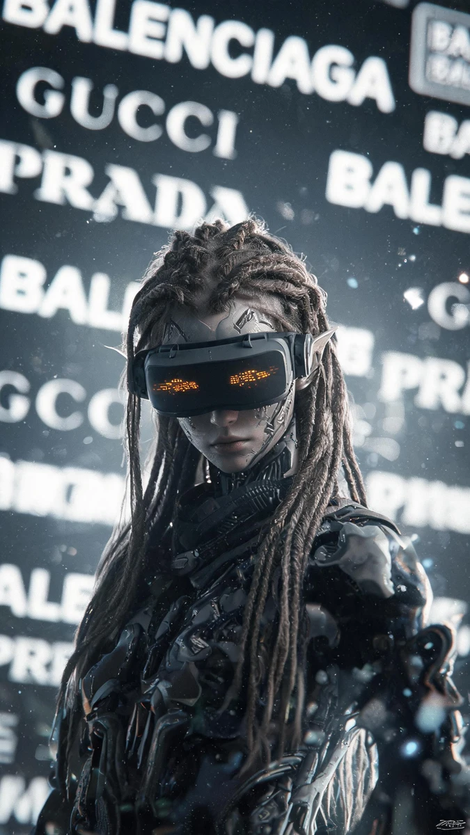 Futuristic Cyborg Girl