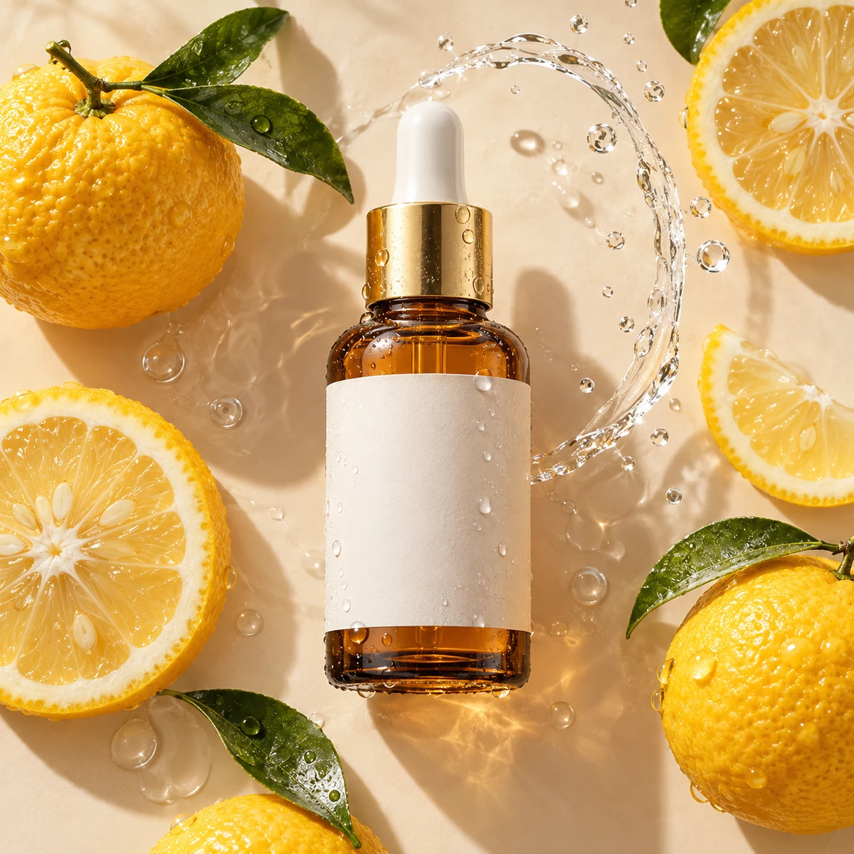 Yuzu Serum Flat Lay