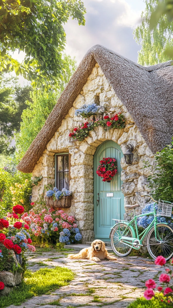 Vintage Stone Cottage