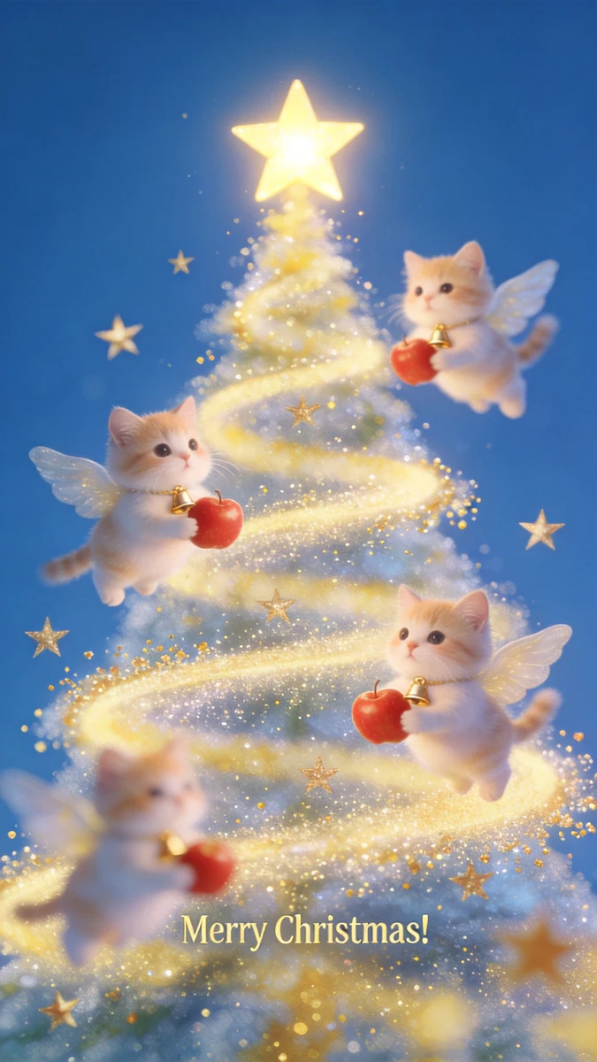 Dreamy Christmas Kittens
