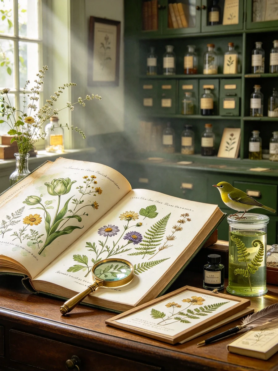 Antique Botanical Study
