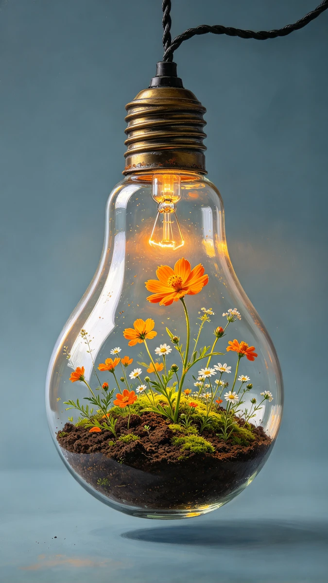 Blooming Edison Bulb