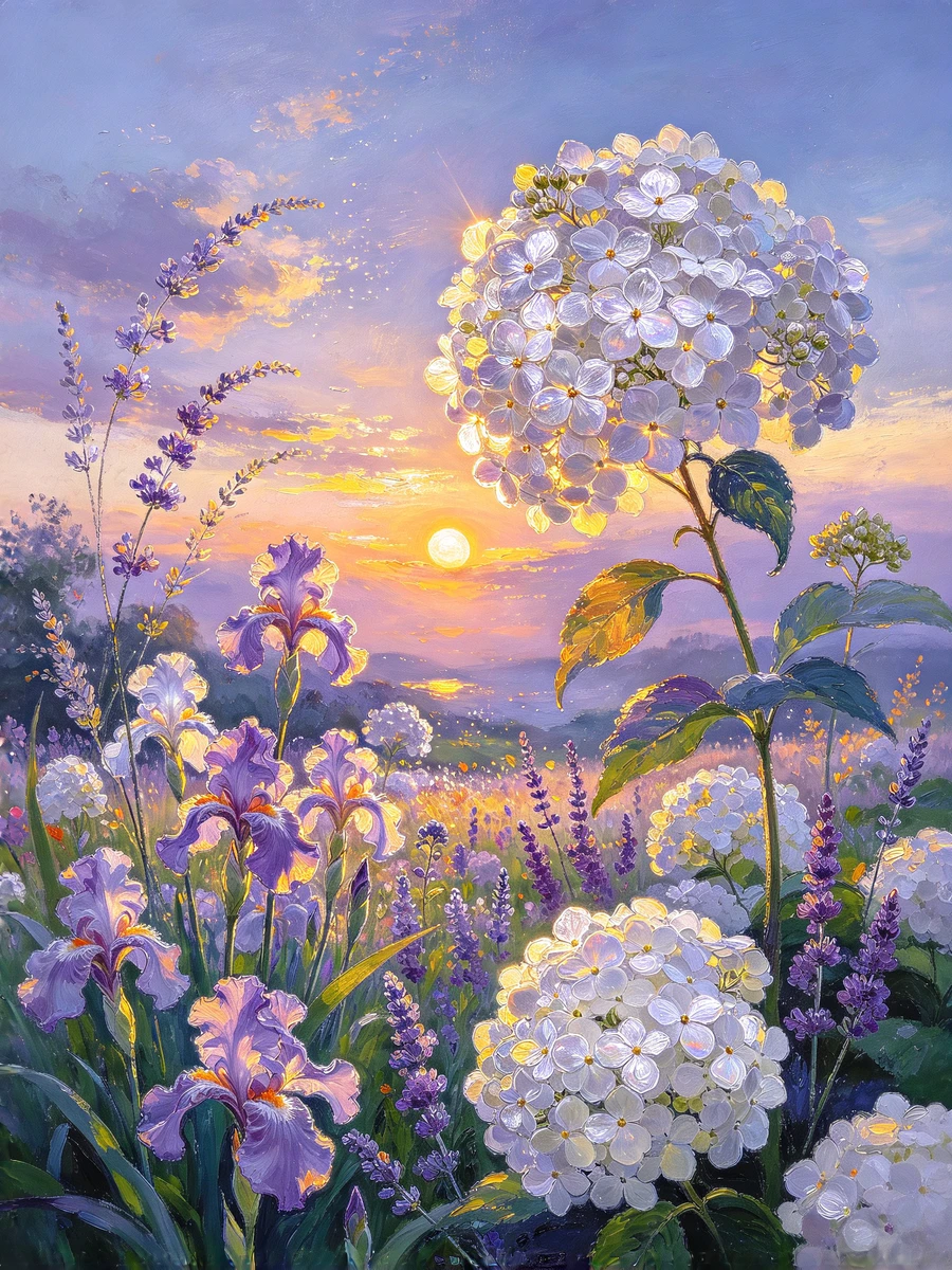Twilight Hydrangeas