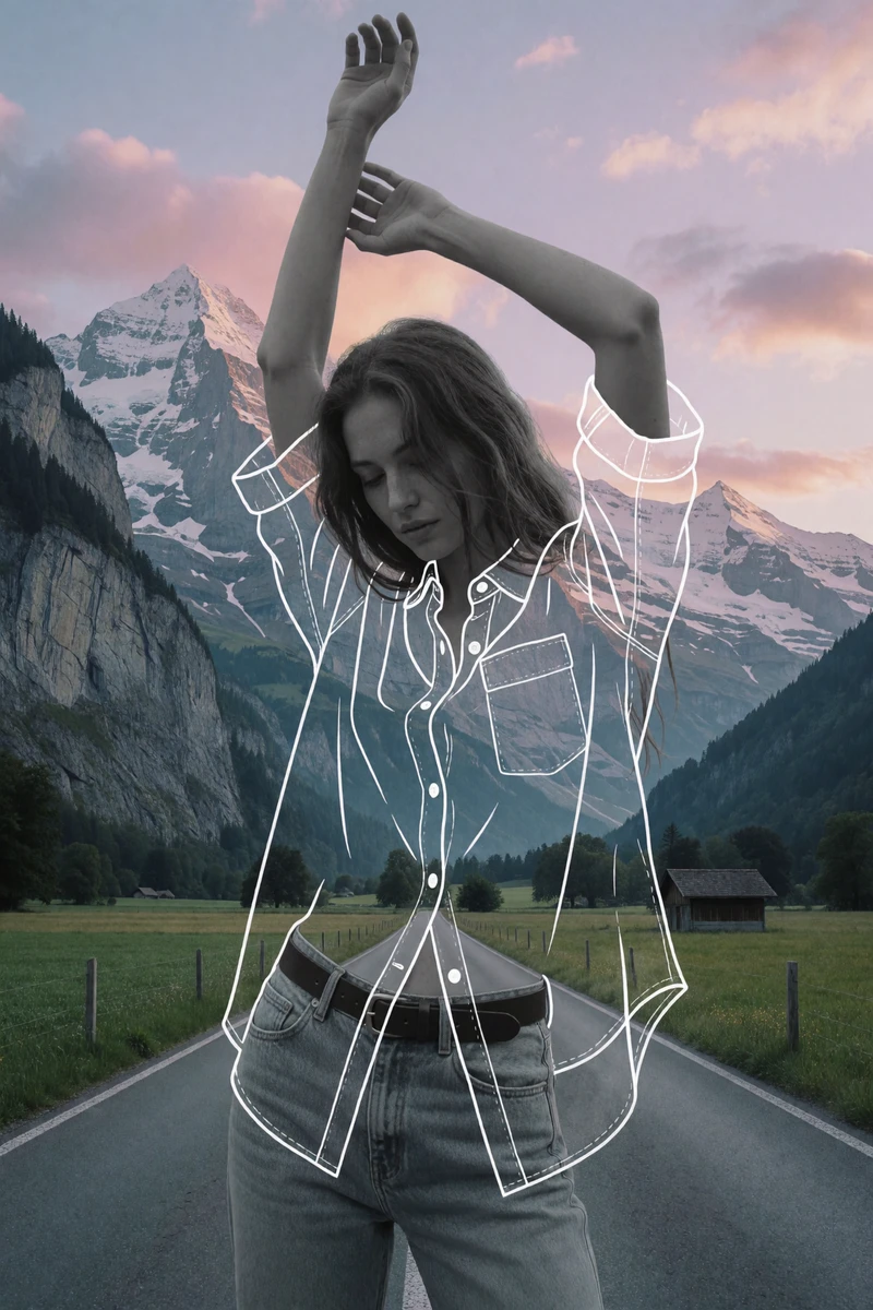 Mountain Double Exposure