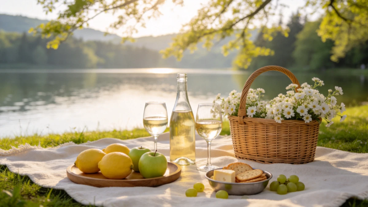 Romantic Lakeside Picnic