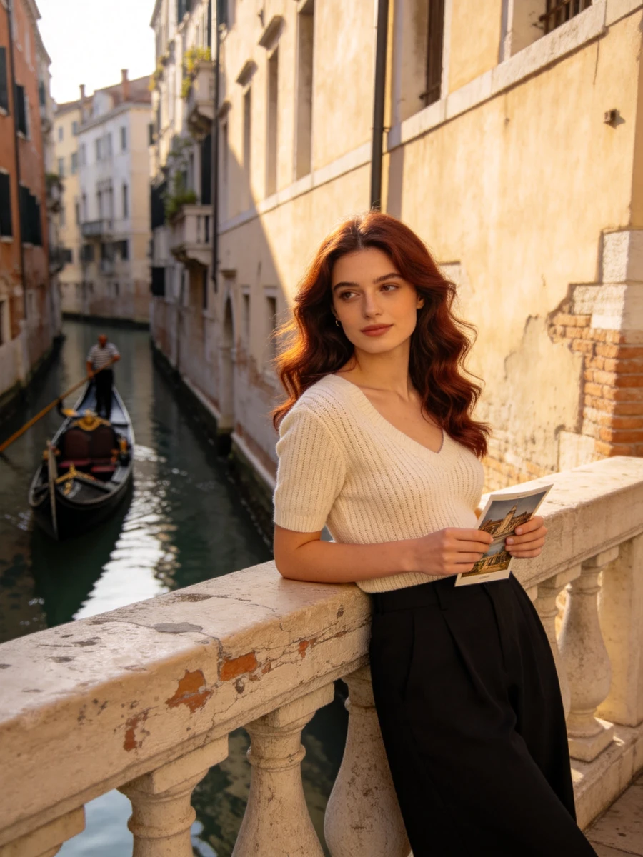 Venetian Canal Portrait