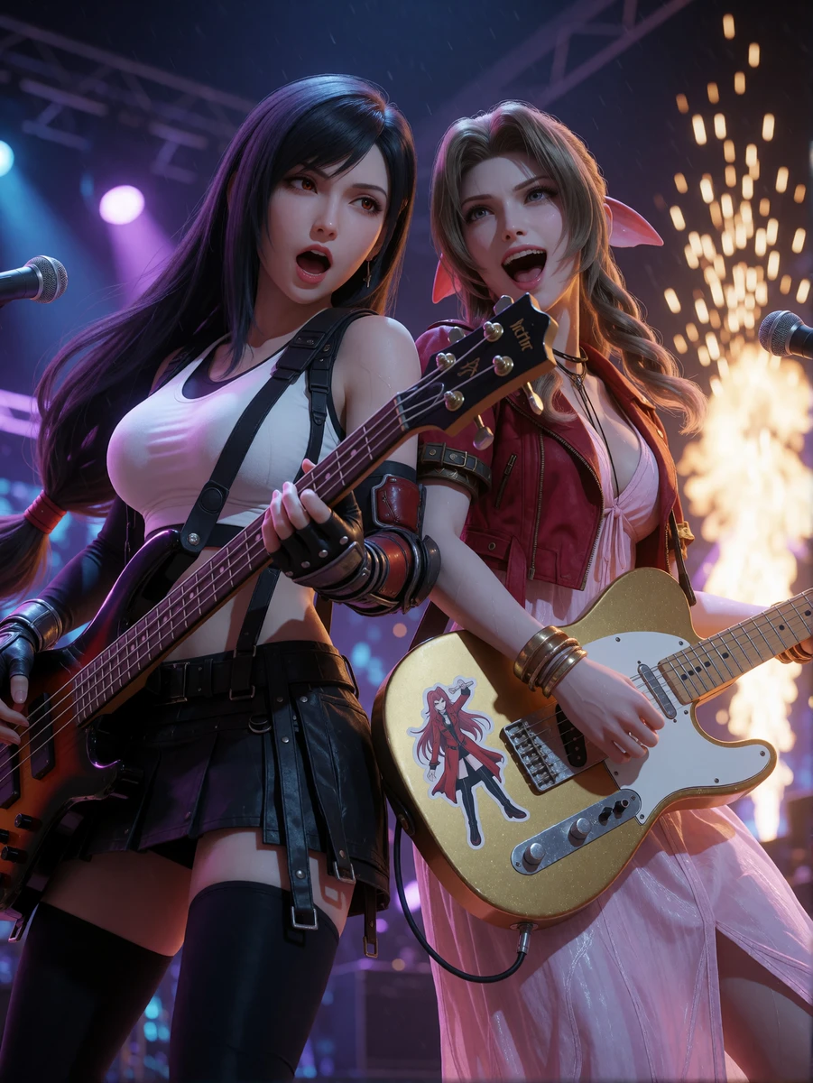 Tifa Aerith Rock Concert