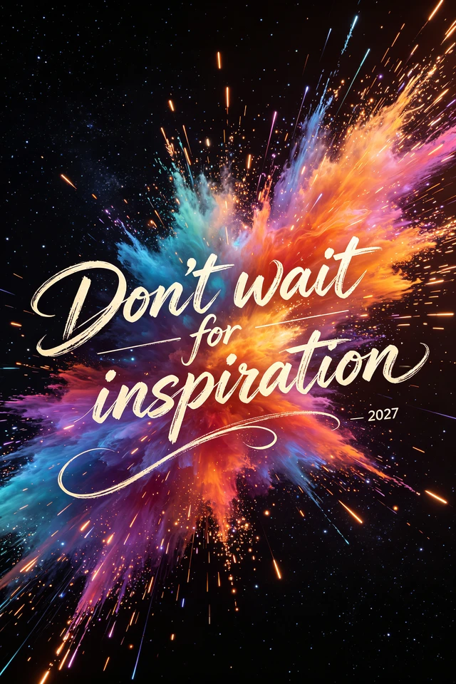 Splashing Sparks Calligraphy