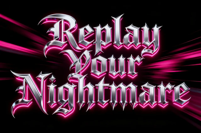 Neon Gothic Typography
