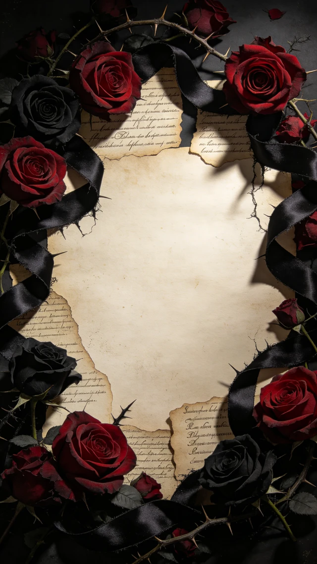 Gothic Rose Border