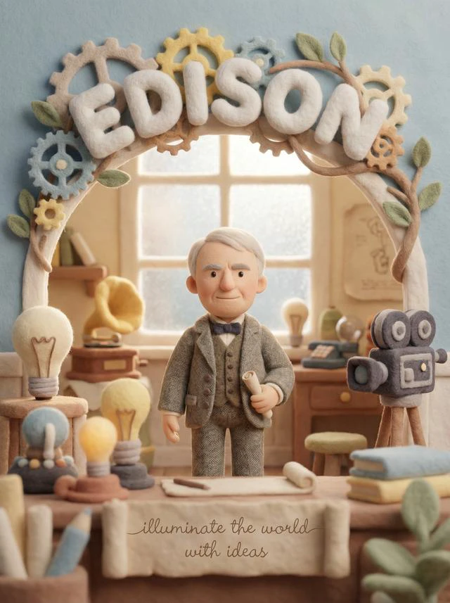 Edison Clay Poster