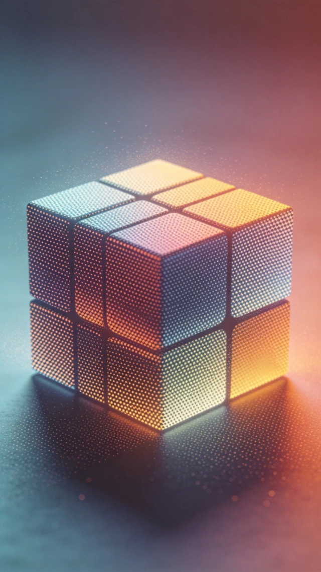 Halftone Rubiks Cube