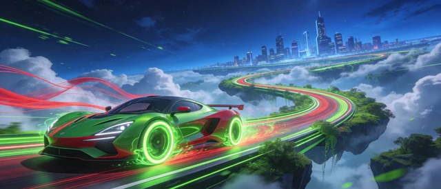 Futuristic Neon Racer