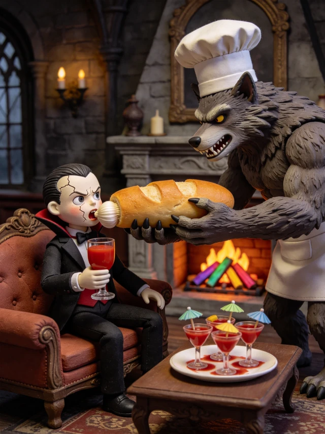 Werewolf Chef And Vampire