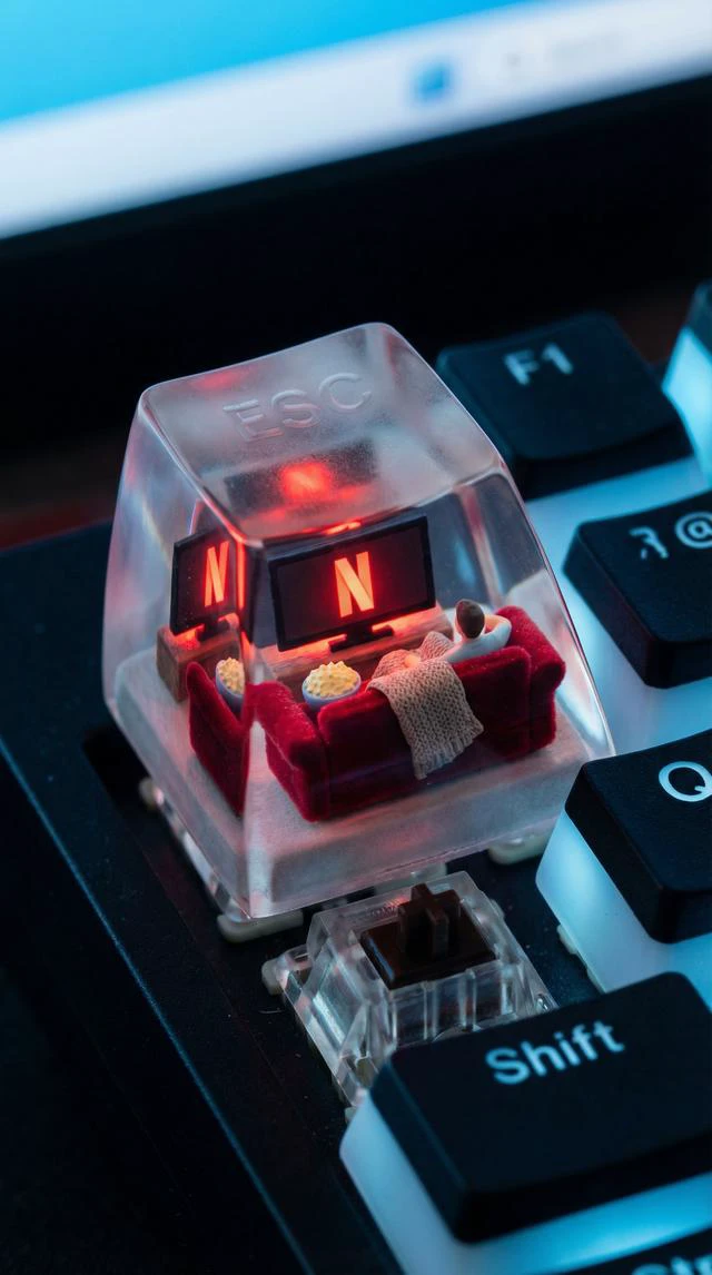Miniature Netflix Keycap