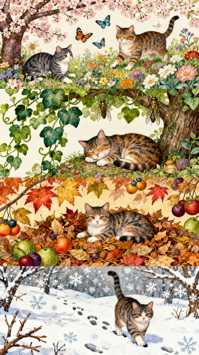 Four Seasons Cats