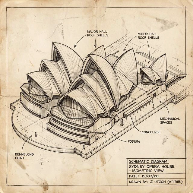 Sydney Opera House Diagram