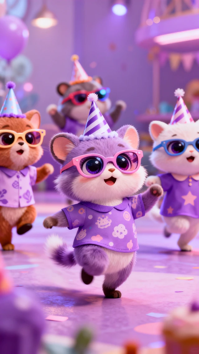 Dancing Birthday Animals