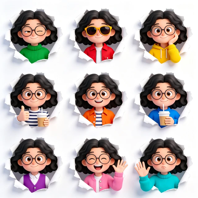 Avatar Expression Sheet