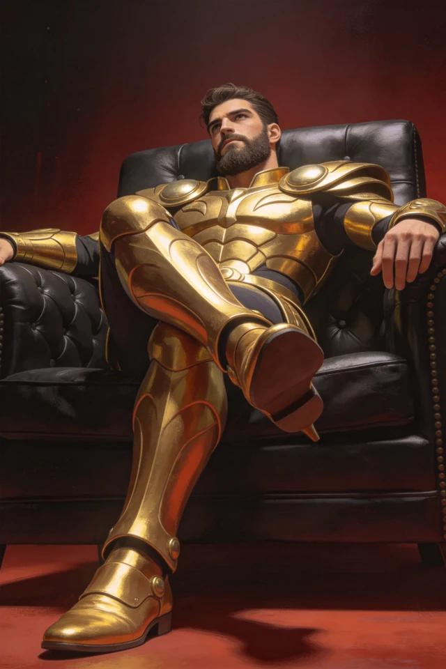 Reclining Golden Saint