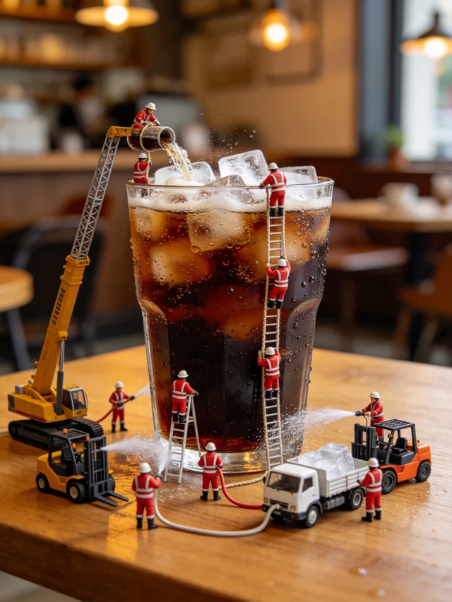 Miniature Soda Firefighters