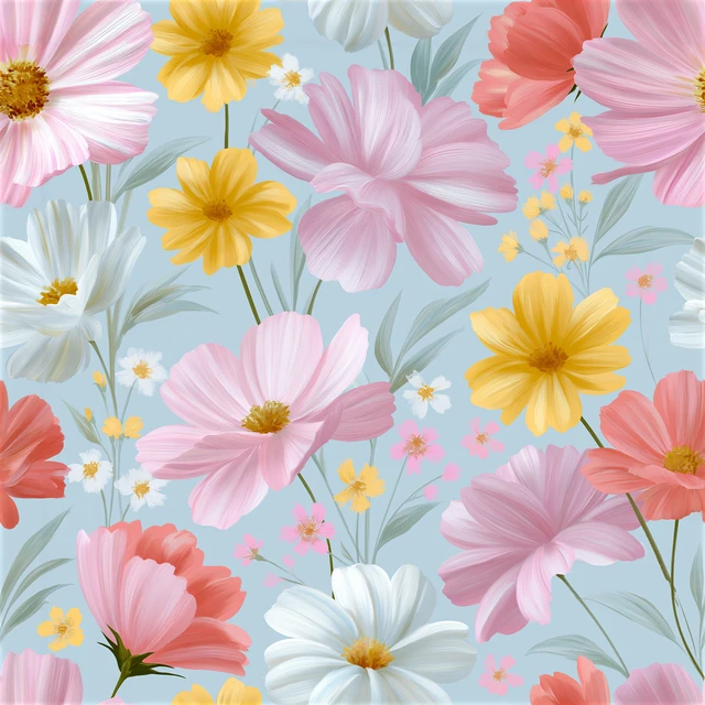 Gouache Floral Pattern