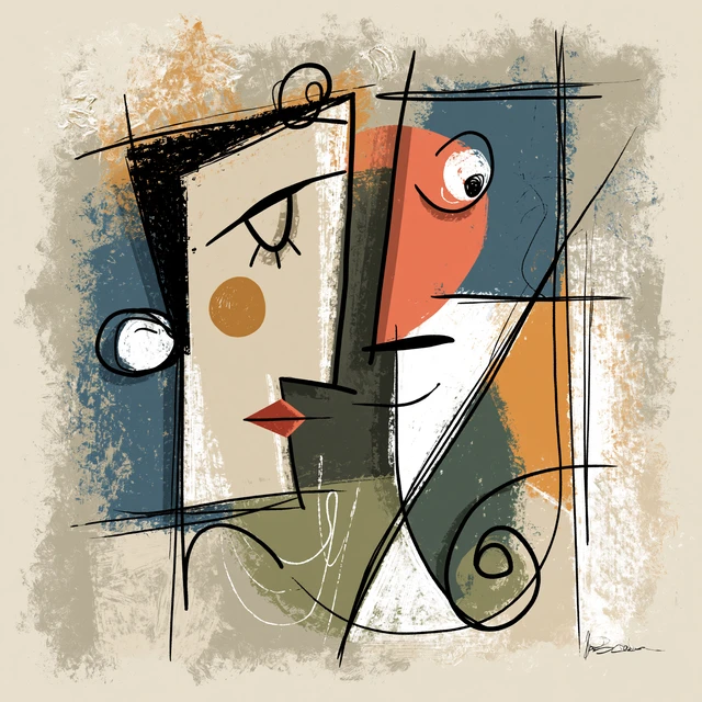 Minimalist Cubism Doodle