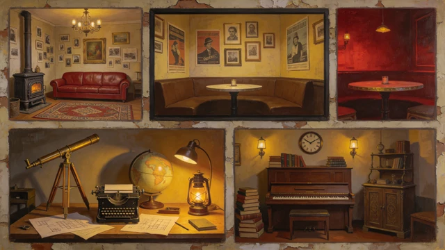 Vintage Steampunk Rooms