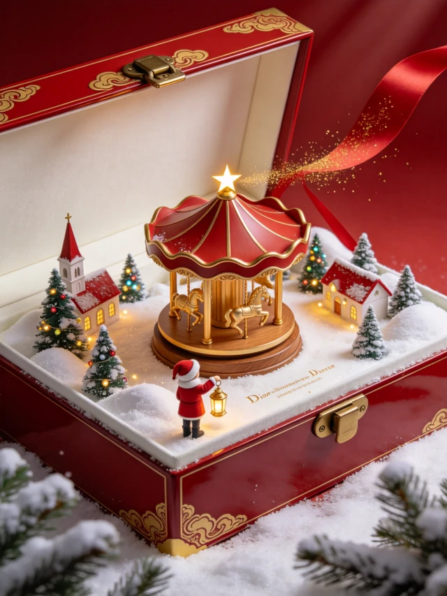 Miniature Christmas Diorama