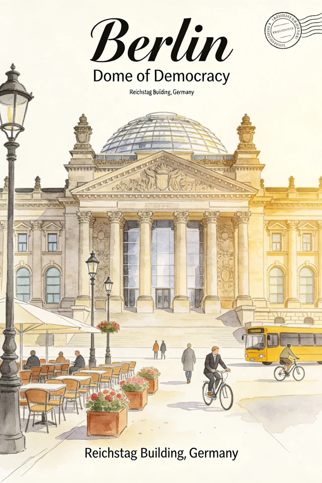 Berlin Reichstag Poster