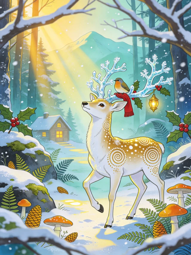 Winter Spirit Deer