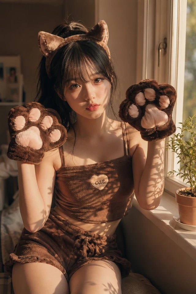 Cat Ear Girl Portrait