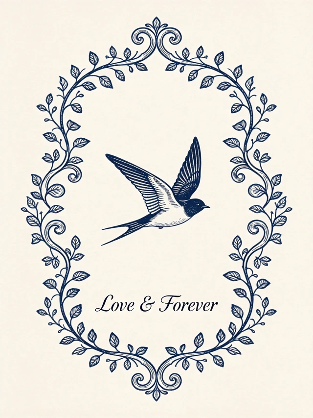 Rococo Swallow Frame