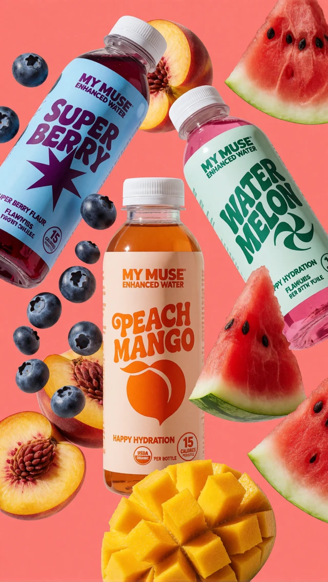 Fruit Flavored Water Bottles