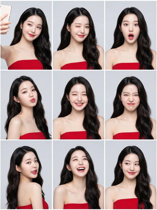 K-Pop Idol Grid